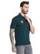 Octave Men Polo Collar Applique T-Shirt For Sale