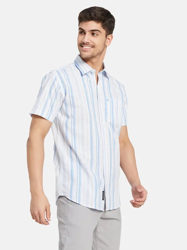 Vertical Stripes Printed Shirt on Sale