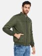 Mettle Men Olive Green Longline Open Front Jacket Hot on Sale