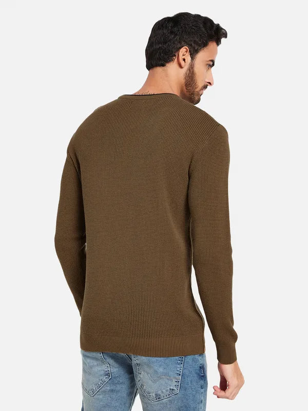 Ribbed Cotton Pullover For Cheap