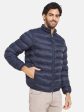 Mettle Men Navy Blue Woven Jacket Discount