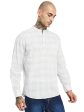 Mettle Mandarin Collar Checked Cotton Casual Shirt Supply