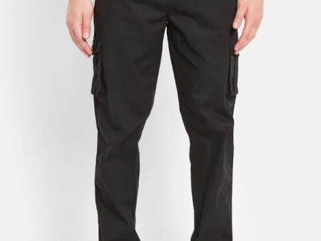 Octave Men Mid-Rise Cotton Cargo Track Pants Cheap