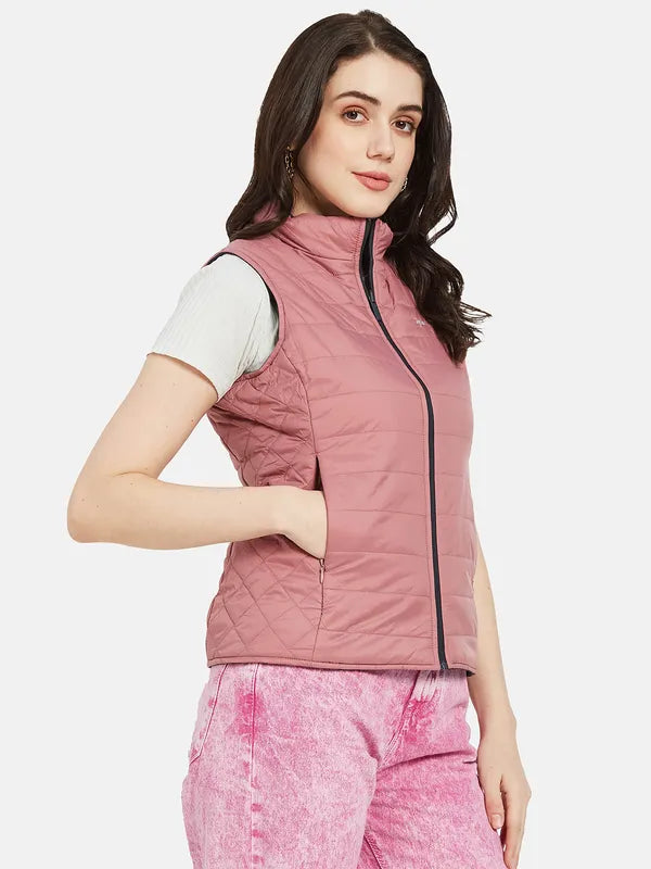 Mettle Women Pink Puffer Jacket Cheap