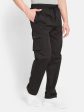 Octave Men Mid-Rise Cotton Cargo Track Pants Cheap