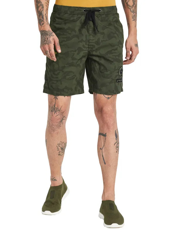 Octave Men Camouflage Printed Cotton Sports Shorts For Discount