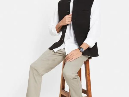 Cotton Linen Nehru Jacket For Discount