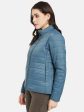 Mettle Women Blue Padded Jacket Fashion