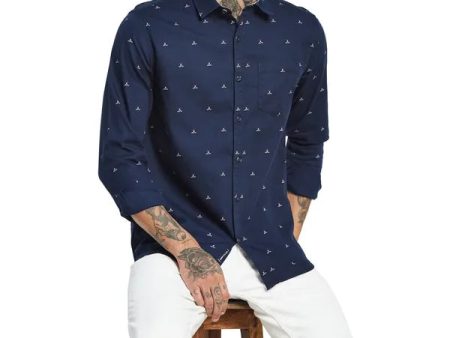 Mettle Opaque Printed Casual Shirt For Cheap