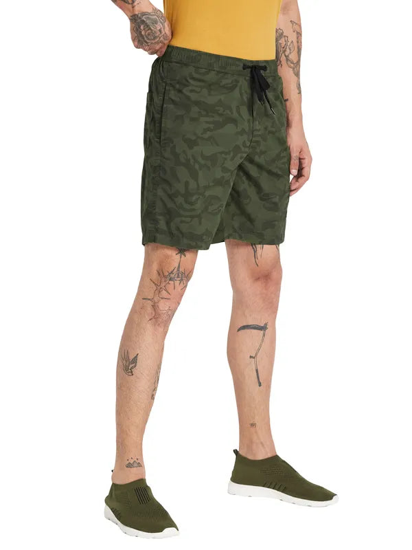 Octave Men Camouflage Printed Cotton Sports Shorts For Discount