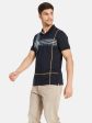 Stripe Print Polo T-Shirt Cheap