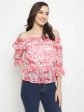 Mettle Abstract Printed Off-Shoulder Top Hot on Sale