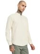 Mettle Mandarin Collar Cotton Casual Shirt Fashion