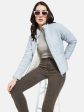 Mettle Women Blue Puffer Jacket For Sale