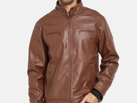 Mettle Men Brown Woven Jacket on Sale