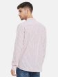 Vertical Stripes Mandarin Collar Shirt For Cheap