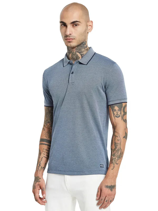 Octave Polo Collar Cotton T-Shirt For Discount