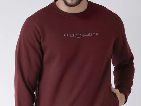 Wine Printed Sweatshirt Online Hot Sale