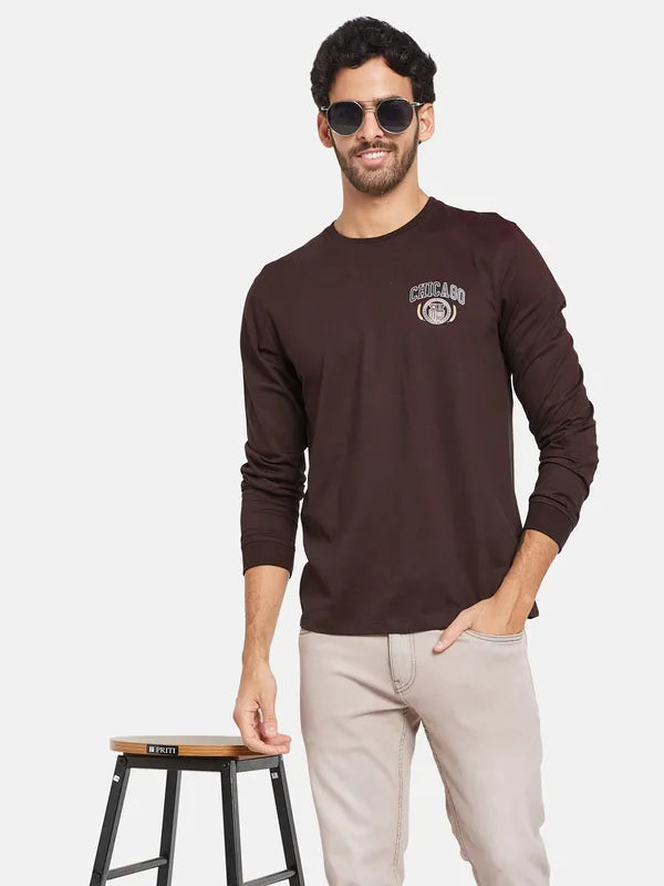 Mettle Men Maroon T-Shirt Fashion