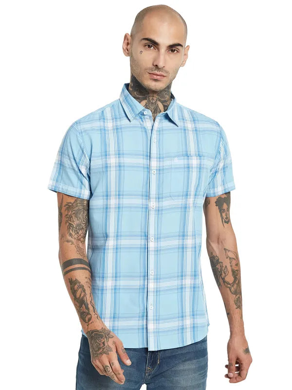 Mettle Tartan Checks Opaque Checked Cotton Casual Shirt For Cheap