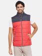 Mettle Men Red Colourblocked Woven Jacket For Cheap