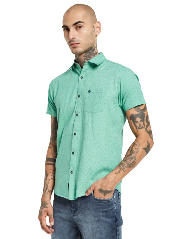 Mettle Men Printed Cotton Casual Shirt Online Sale