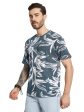 Octave Men Printed Tropical Raw Edge T-Shirt Online Hot Sale