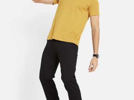 Octave Men Black Chinos Trousers For Sale