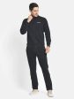 Men Navy Blue Solid Cotton Tracksuits Supply