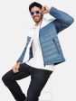 Mettle Men Blue Colourblocked Woven Jacket For Sale