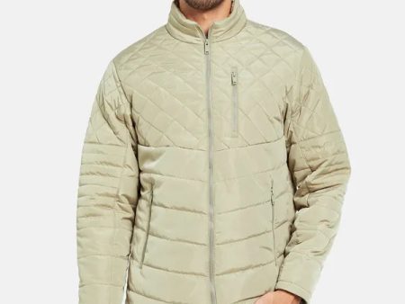 Mettle Men Beige Woven Jacket For Sale