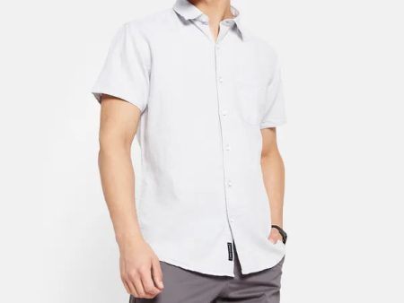 Basic Linen Blend Shirt Online Sale