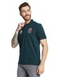 Octave Men Polo Collar Applique T-Shirt For Sale