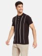 Vertical Stripes Polo T-Shirt Fashion