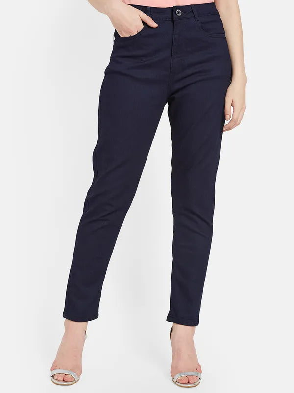 Mettle Women Blue Stretchable Jeans Online