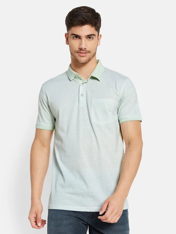 Textured Fabric Polo T-Shirt For Cheap