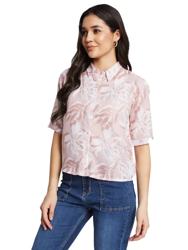 Mettle Women Floral Opaque Printed Casual Shirt Discount