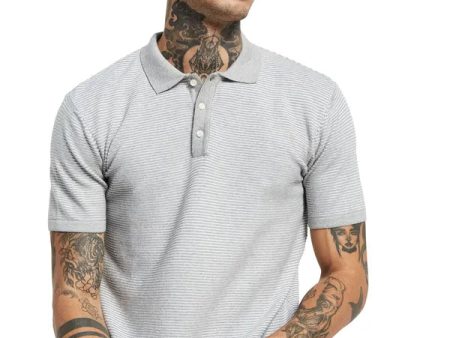 Mettle Striped Polo Collar Regular Fit Casual T-Shirt Sale