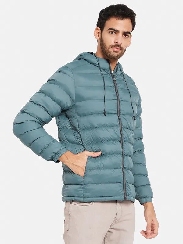 Mettle Men Blue Puffer Jacket Fashion