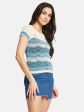 Mettle Women Printed Pockets T-Shirt For Cheap