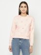 Women Pastel Pink Sweatshirts Online Sale