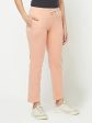 Women Suede Pink Trackpants Online Hot Sale