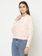 Women Pastel Pink Sweatshirts Online Sale