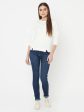 Women Dark Blue Jeans Online Hot Sale