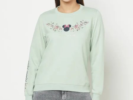 Women Dusty Mint Sweatshirts Supply