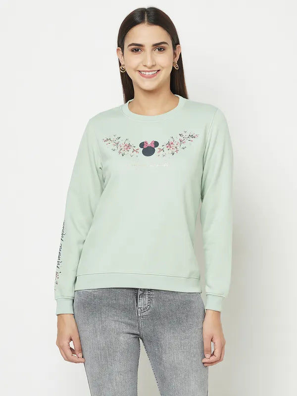 Women Dusty Mint Sweatshirts Supply