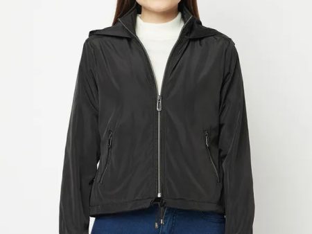 Women Black Front Open Jackets For Sale