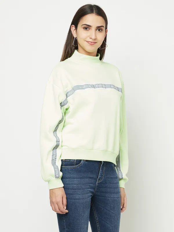 Women Neon Green Sweatshirts Online Sale