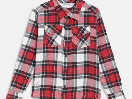 Boys Tartan Checked Casual Shirt For Cheap