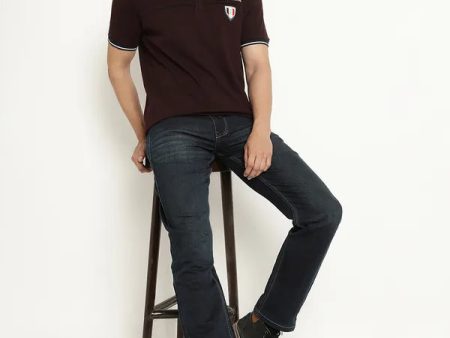 Stand Collar Polo T-Shirt Online now